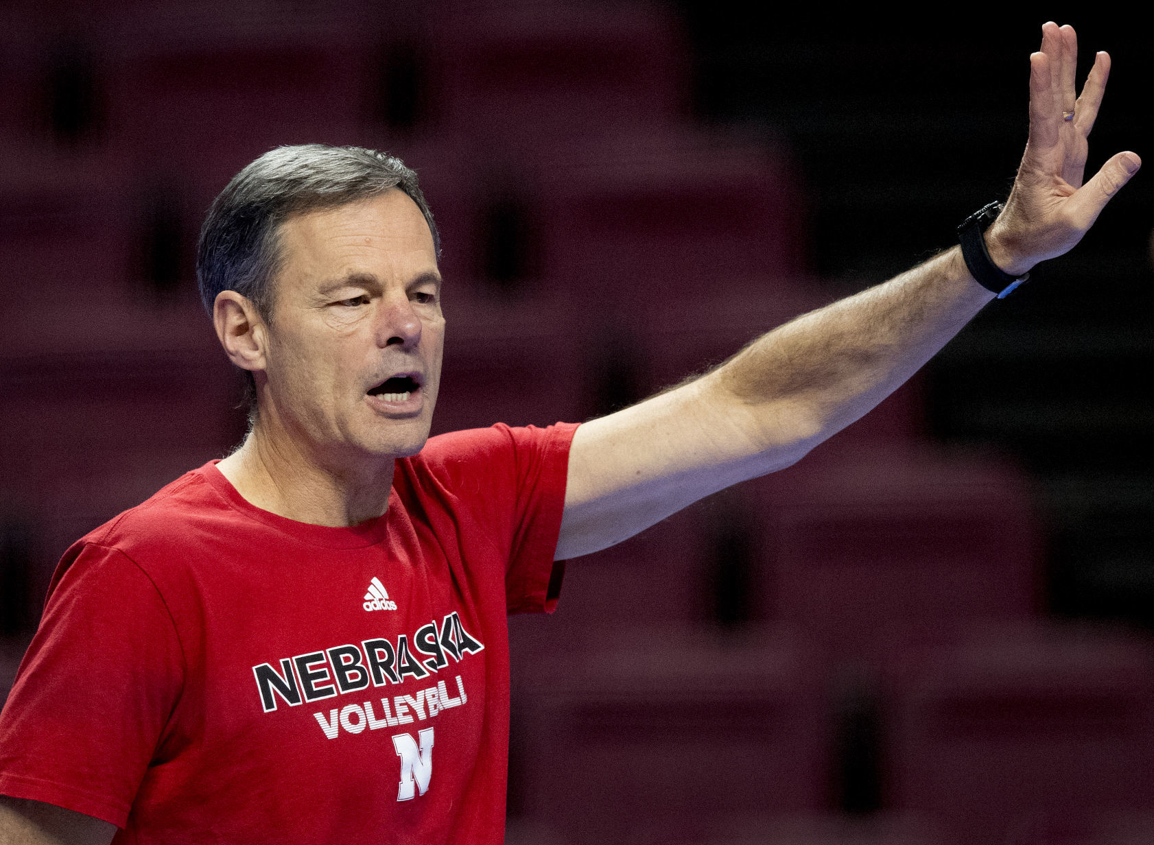 Nebraska Volleyball Practice in Minneapolis, 12.06